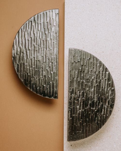 Poignée de porte ovale faite à la main